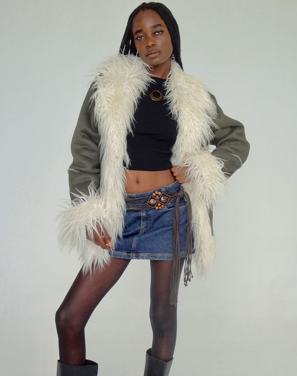 Limin Coat in Waldgrün
