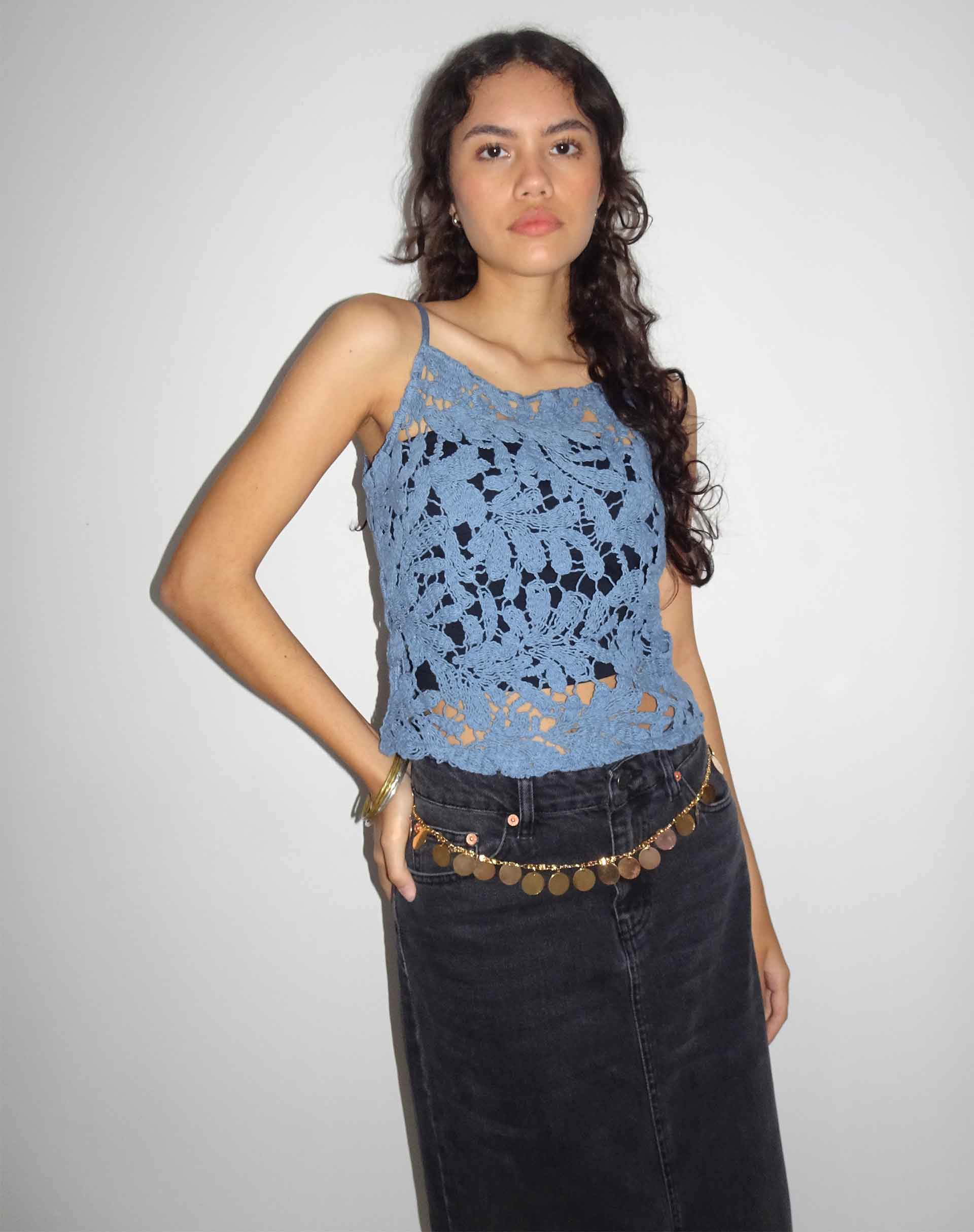 Bild von Limu Crochet Top in Moonlight Blue