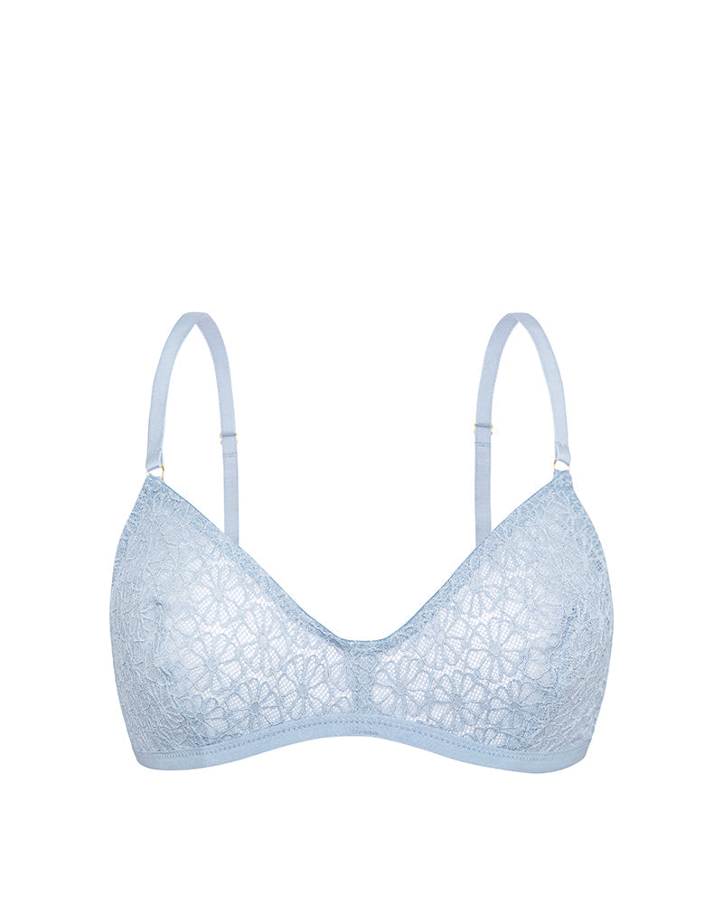 Image of Lindap BH aus floraler Spitze Blau