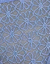 Florale Spitze Blau