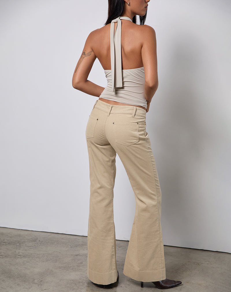 Bild von Lintira Slim Leg Hose aus Twill Sand
