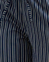 Indigo Streifen Dunkelblau