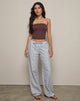 Image of Lirura Hose in Mini Gingham Blau und Grau