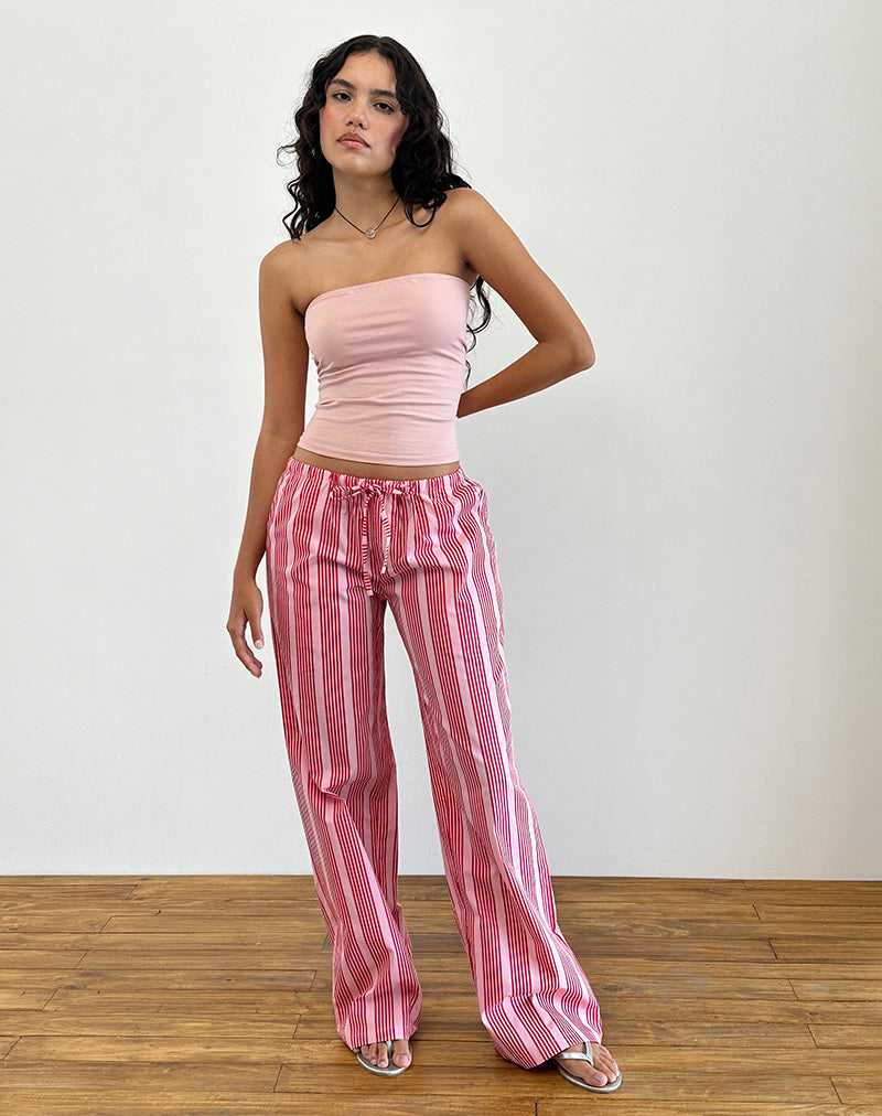 Abbildung der Lirura Hose in Vertical Red Stripe