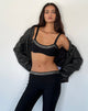 Image von Liu Nieten-Bralette in Schwarz Tailoring
