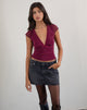 Image of Livi Top in Polka Flock Beerenrot