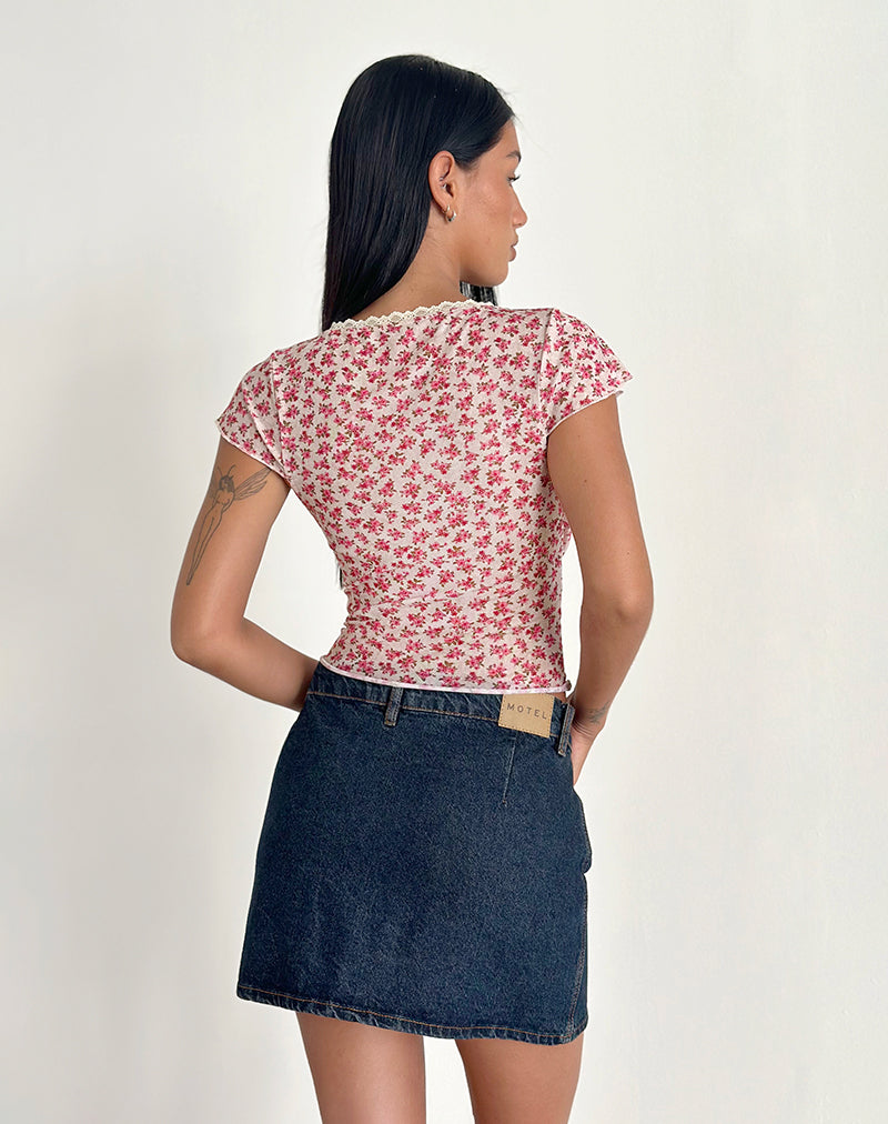 Image of Livi Top in Gardenia Romantisch mit Spitzenbesatz