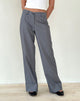Image of Abba Low Rise Hose in Grau Nadelstreifen