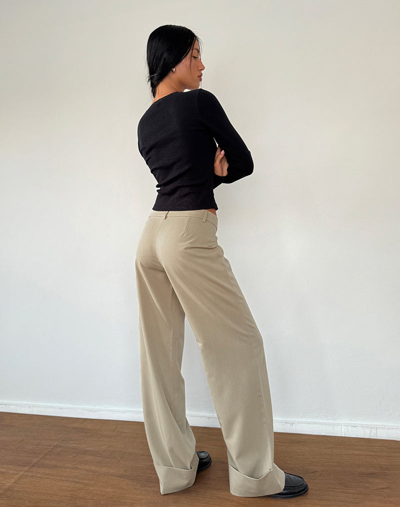 Image der Abba Low Rise Hose in Stone