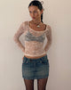 Bild von Low Rise Denim Mini Rock in Desert Wash