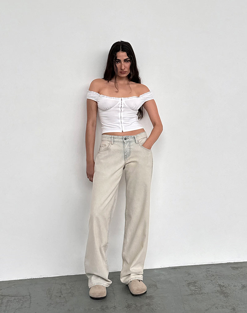 Bild von Low Rise Parallel Jeans In Arctic Blue