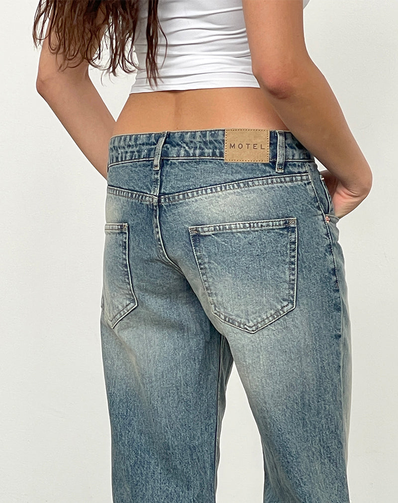 Bild von Low Rise Parallel Jeans In Dirty Blue