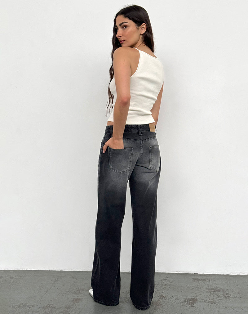Bild von Low Rise Parallel Jeans In Extreme Black Wash