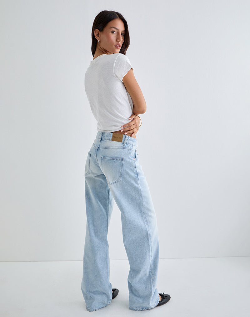 Bild von Low Rise Parallel Jeans in Icy Blue