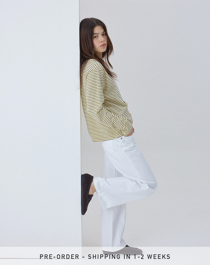 Bild von Low Rise Parallel Jeans in True White