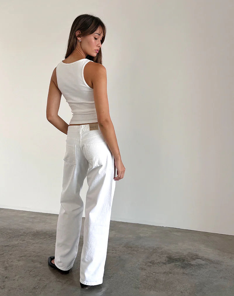 Bild von Low Rise Parallel Jeans in True White