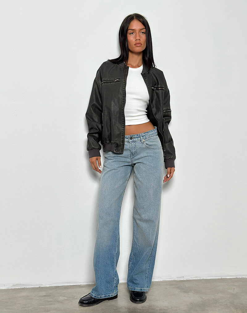 Bild von Low Rise Parallel Jeans in Vintage Bleach