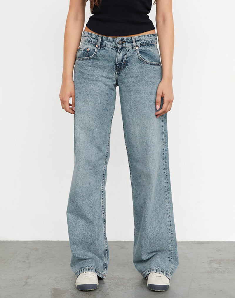 Bild von Low Rise Parallel Jeans in Vintage Blue Wash
