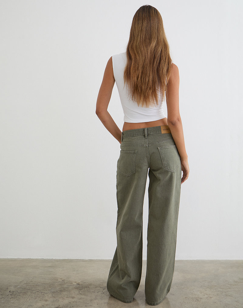 Bild von Low Rise Roomy Jeans in Olivine