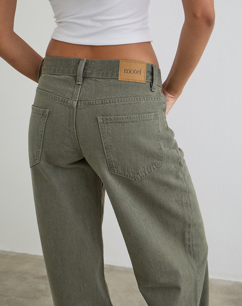 Bild von Low Rise Roomy Jeans in Olivine