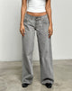 Bild von Low Rise Roomy Jeans in Bleach Grey
