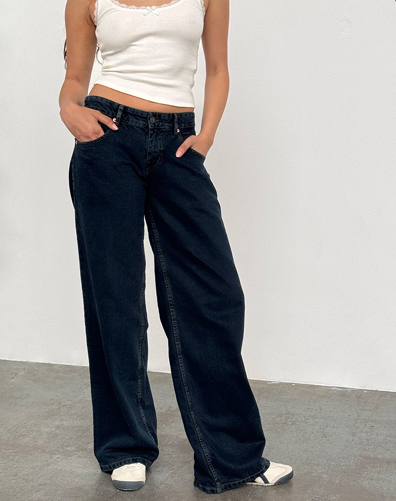 Bild von Low Rise Roomy Jeans in Blue Ink