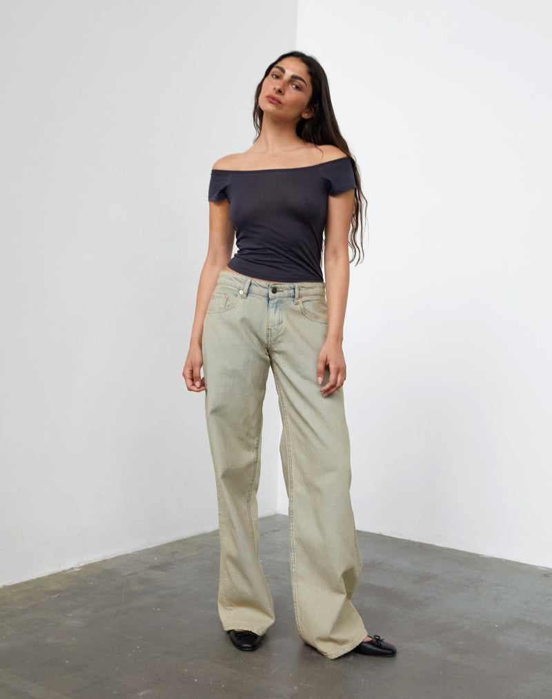 Bild von Low Rise Roomy Jeans in Desert Sand Wash