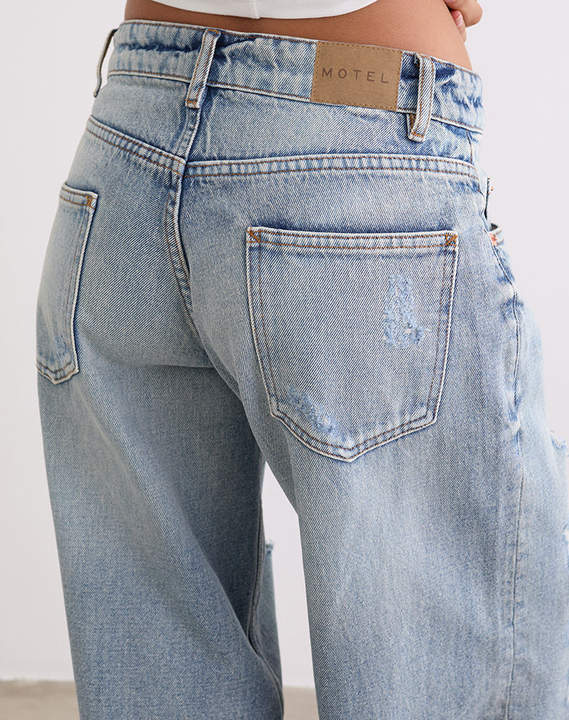 Bild von Low Rise Roomy Jeans in Extreme Rip Vintage Blue
