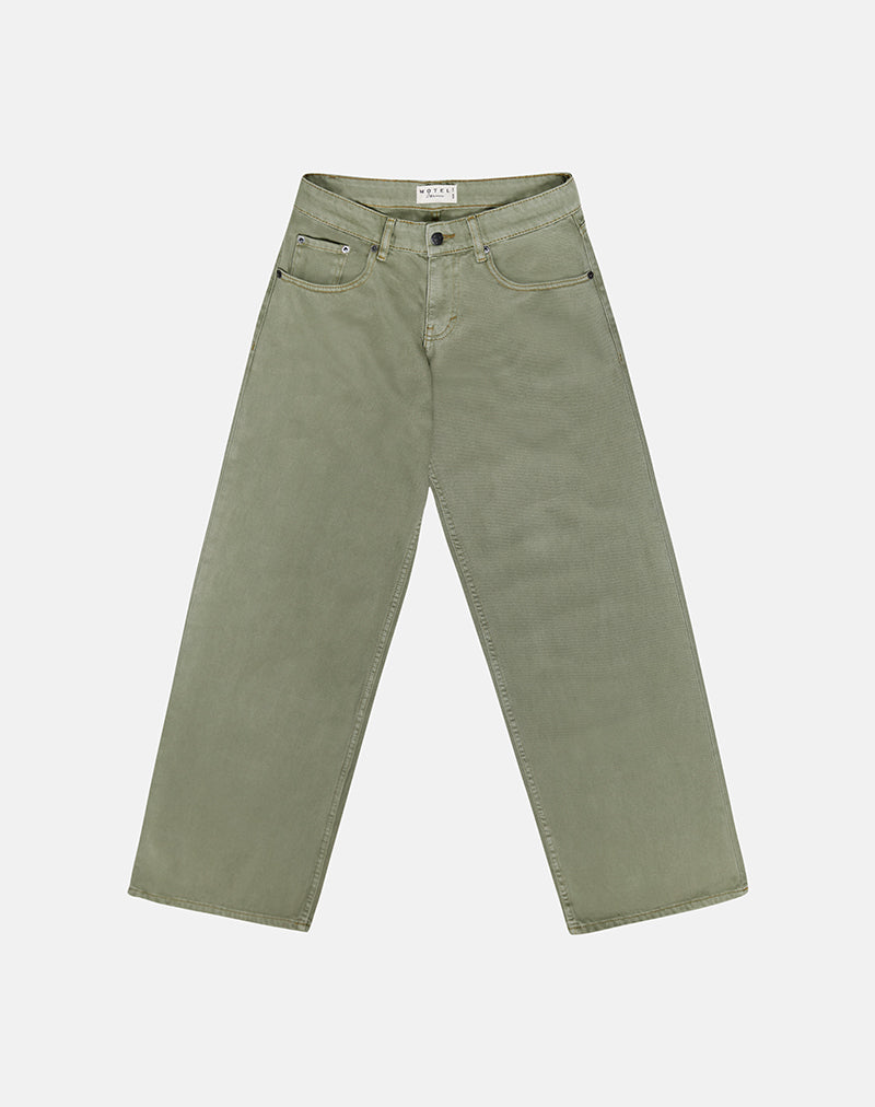 Bild von Low Rise Roomy Jeans in Fern Green