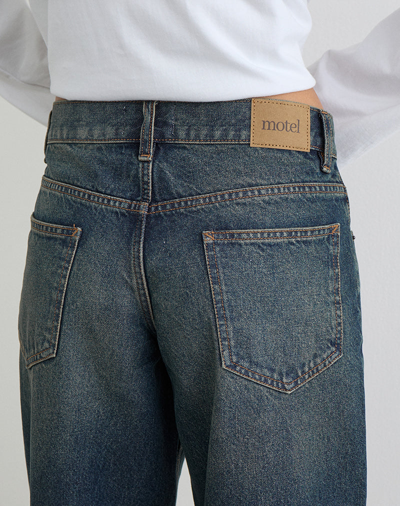 Bild von Low Rise Roomy Jeans in Dirty Green