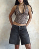 Bild von Roomy Low Rise Jorts in Washed Black Grey