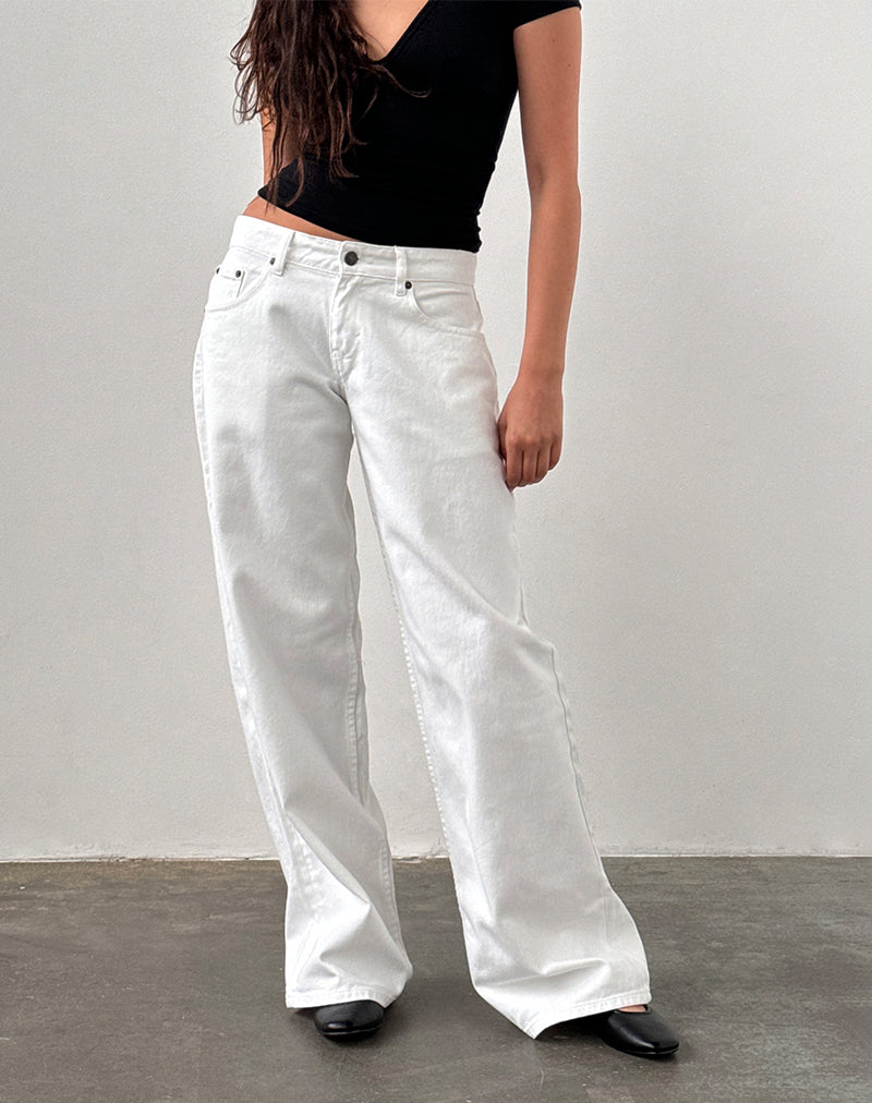 Bild von Low Rise Roomy Jeans in True White