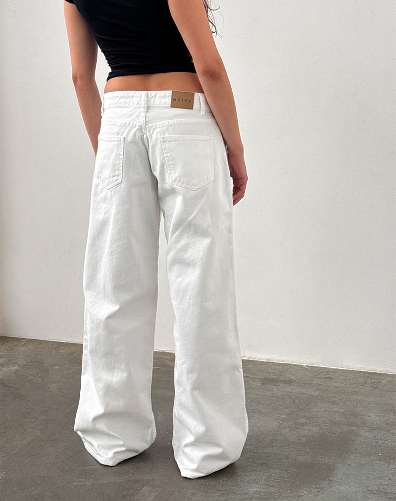 Bild von Low Rise Roomy Jeans in True White