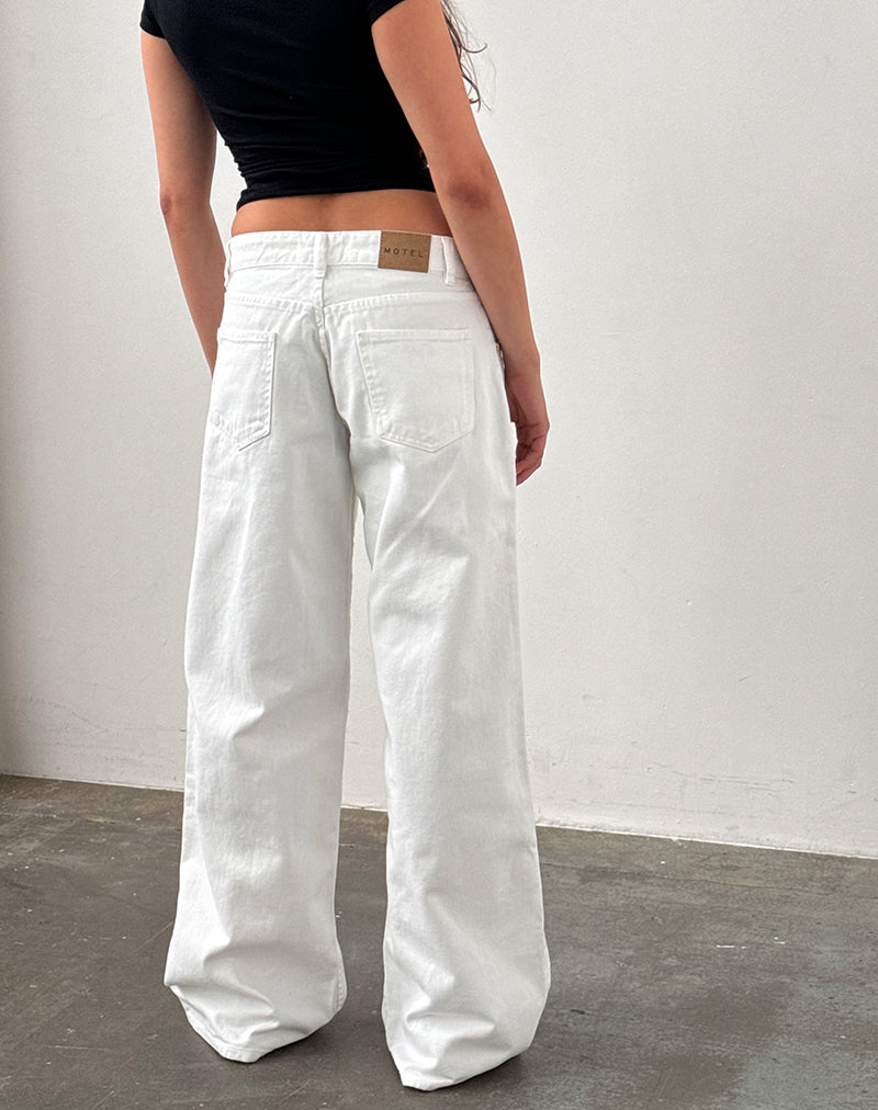 Bild von Low Rise Roomy Jeans in True White