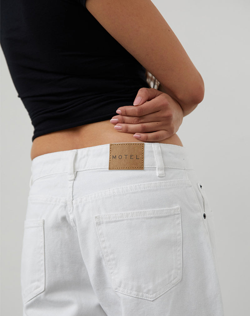 Bild von Low Rise Roomy Jeans in True White