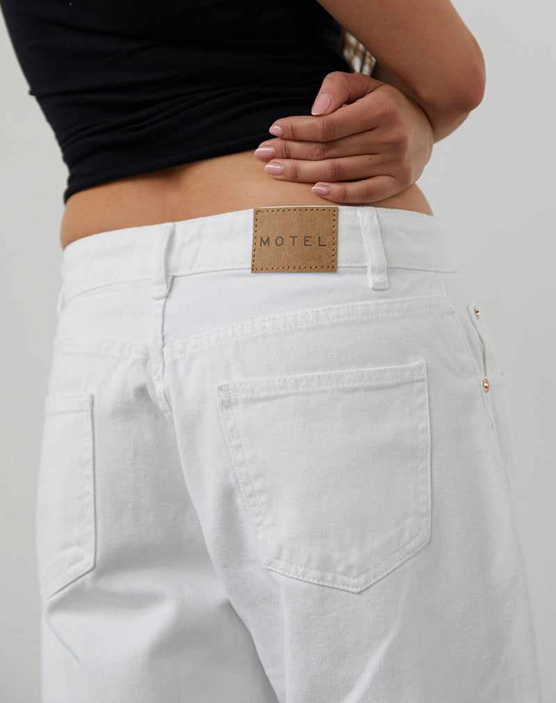 Bild von Low Rise Roomy Jeans in True White