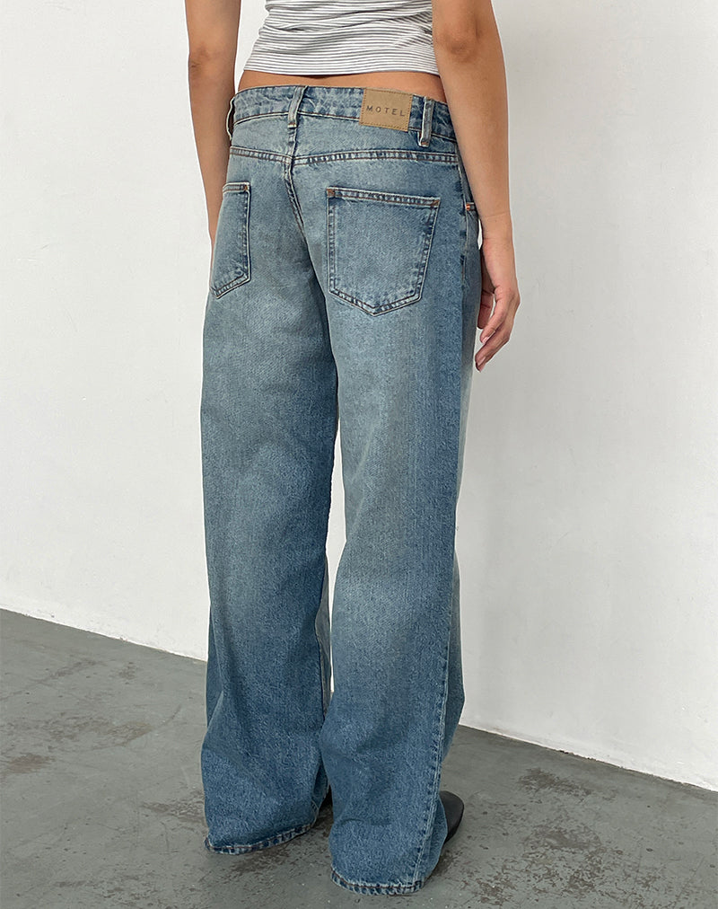Bild von Low Rise Roomy Jeans in Vintage Bleach