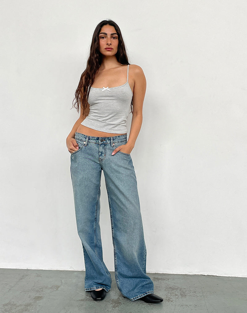Bild von Low Rise Roomy Jeans in Vintage Bleach