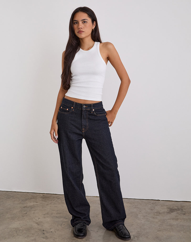 Bild von Low Slung Slim Parallel Jeans in Indigo