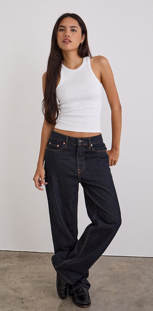 Bild von Low Slung Slim Parallel Jeans in Indigo