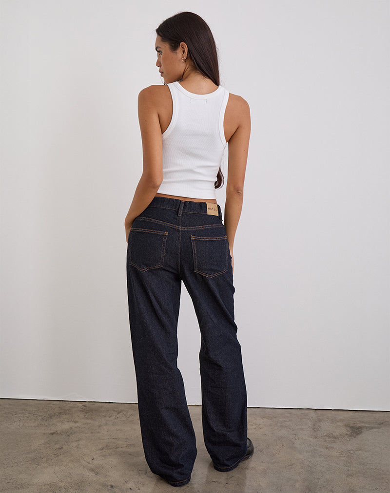 Bild von Low Slung Slim Parallel Jeans in Indigo