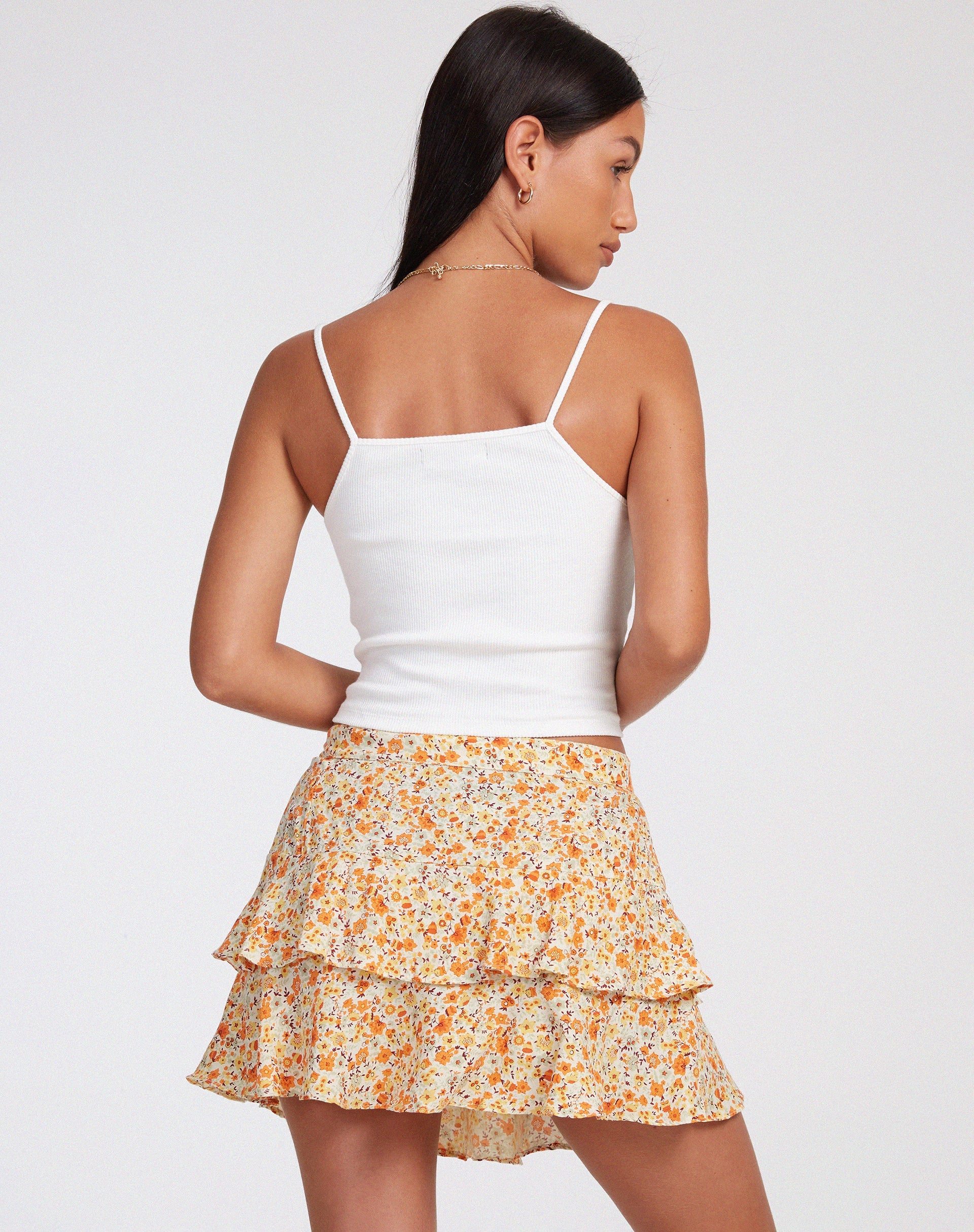 Bild von Lowisa Minirock in Ditsy Tangerine