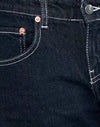 Indigo mit Kontraststich