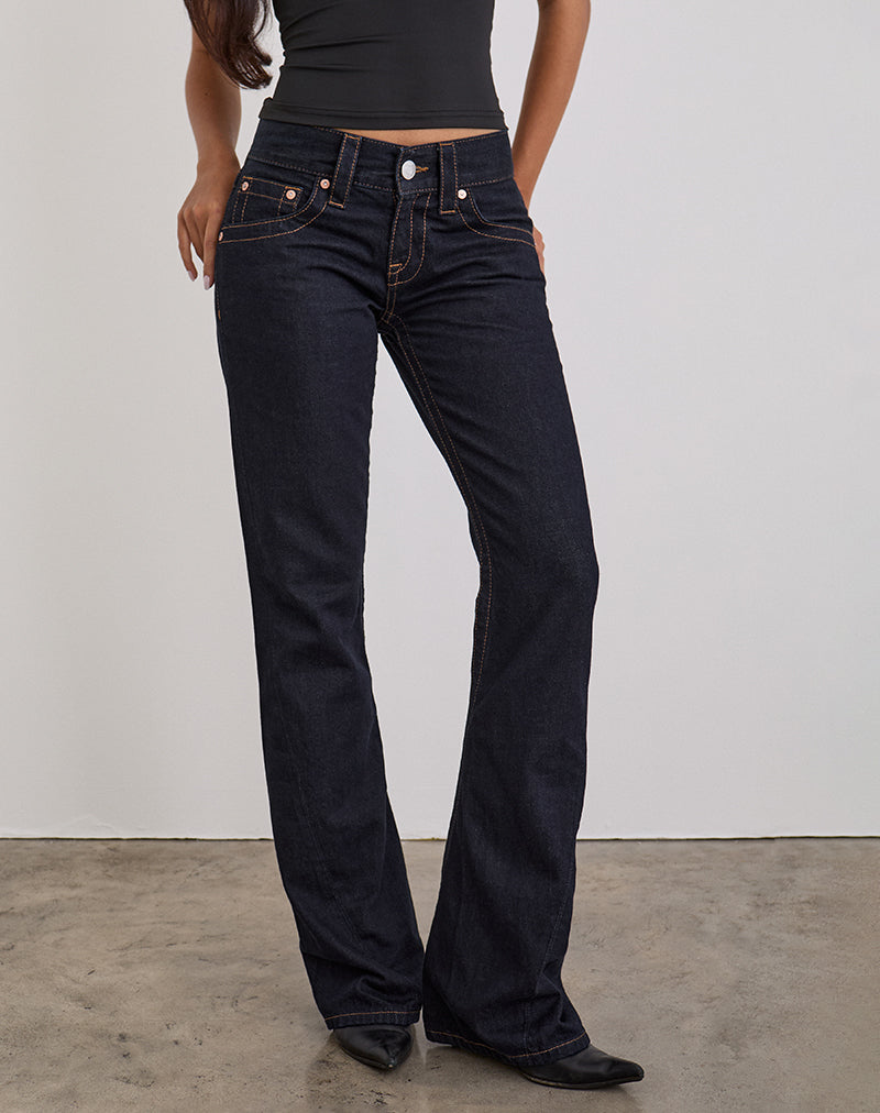 Image der Low Rise Twisted Seam Jeans in Rinse