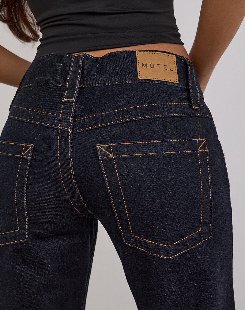 Image der Low Rise Twisted Seam Jeans in Rinse