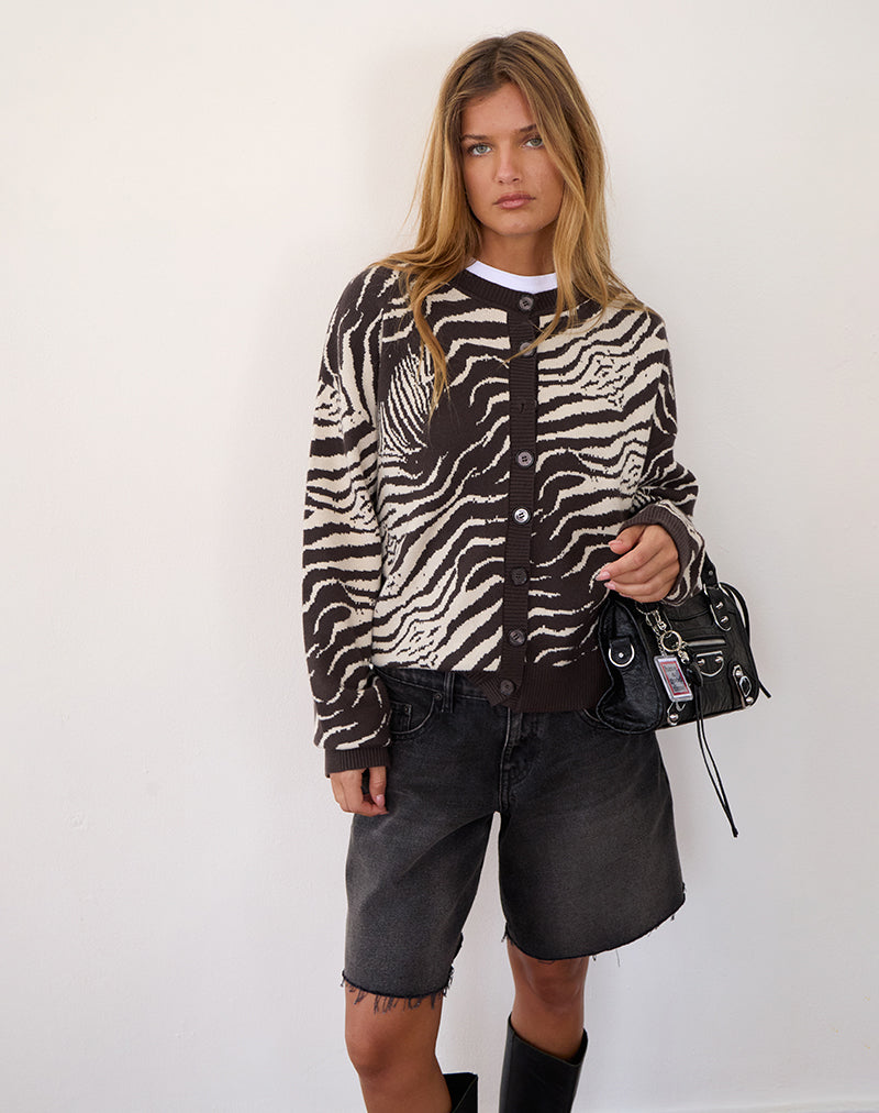 Image of Luceta Strickjacke in Wild Animal
