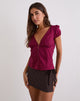 Bild von Luel Wrap Skort in Micro Polka Braun