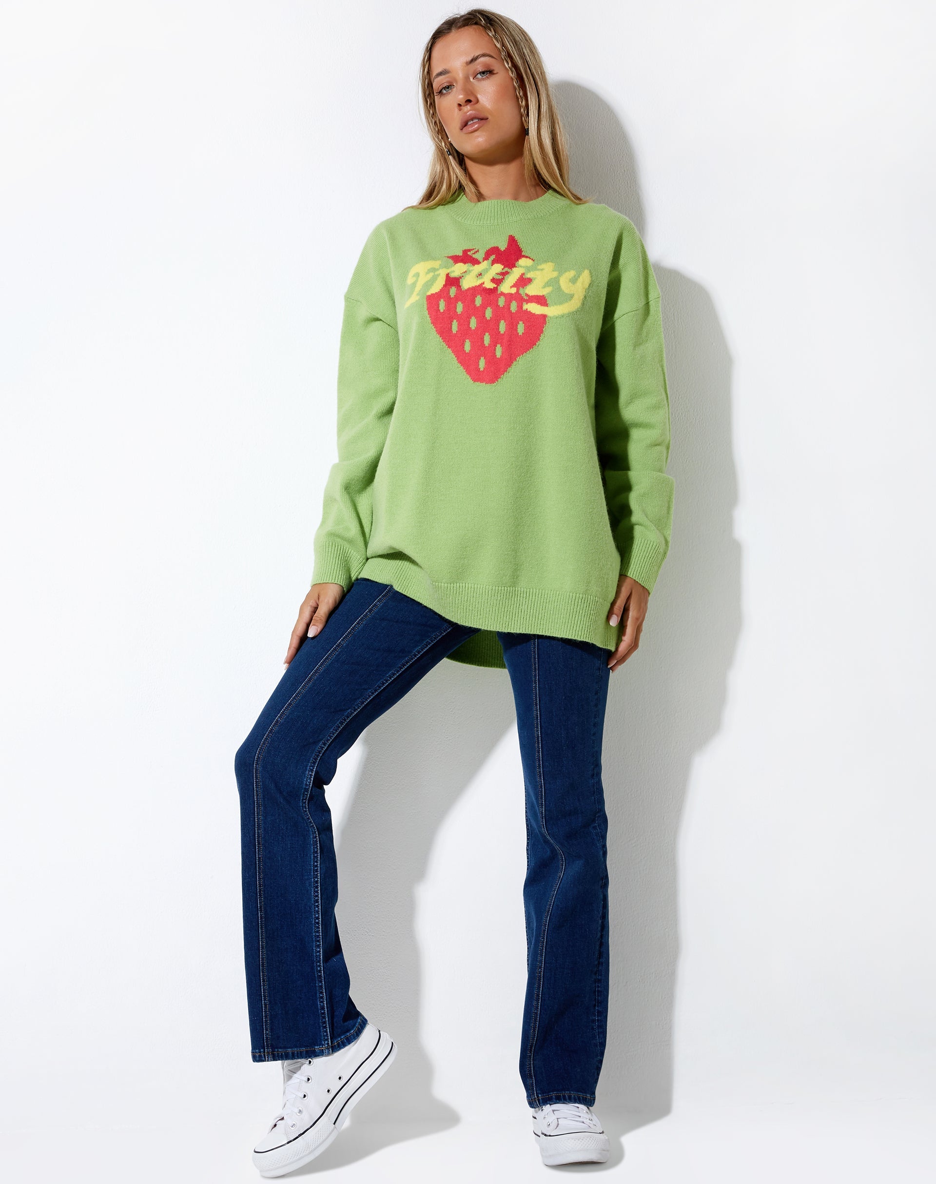 IMAGE OF Lulees Pullover in Lime Fruity
