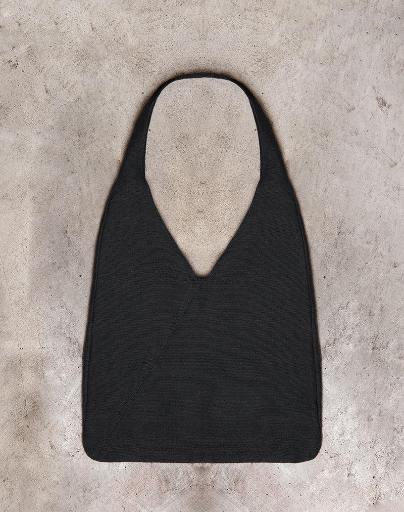 Lum Oversized Umhängetasche in Schwarz