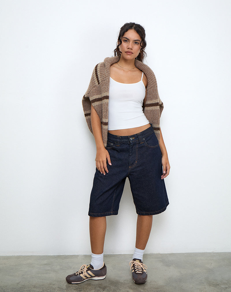 Image of Lunet Strickpullover in Streifen Tonal Braun